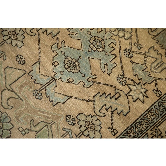 1940s Vintage Persian Heriz Serrated Leaf Wool Rug Runner For Sale - Image 9 of 12