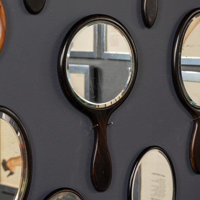 Antique Wooden Hand Mirrors, 19th Century, Set of 25 For Sale - Image 18 of 18
