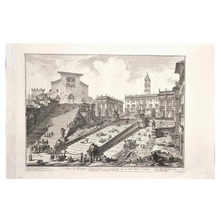 View of the Capitoline Hill - Etching by G. B. Piranesi - 1775 1775 For Sale