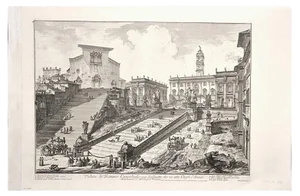 View of the Capitoline Hill - Etching by G. B. Piranesi - 1775 1775