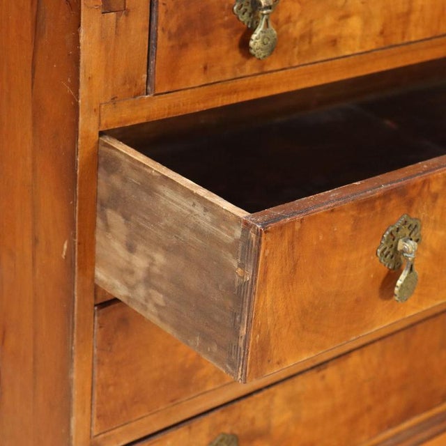 Wood Small English Mahogany Bureau For Sale - Image 7 of 15