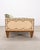 20th C. Art Deco Style Greek Key Velvet and Raffia Settee For Sale - Image 12 of 18