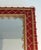 Rattan Mirror on Red Background. French Work. Circa 1940 For Sale - Image 9 of 12