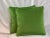 Textile Contemporary Italian Green Apple Velvet Pillows - A Pair For Sale - Image 7 of 7