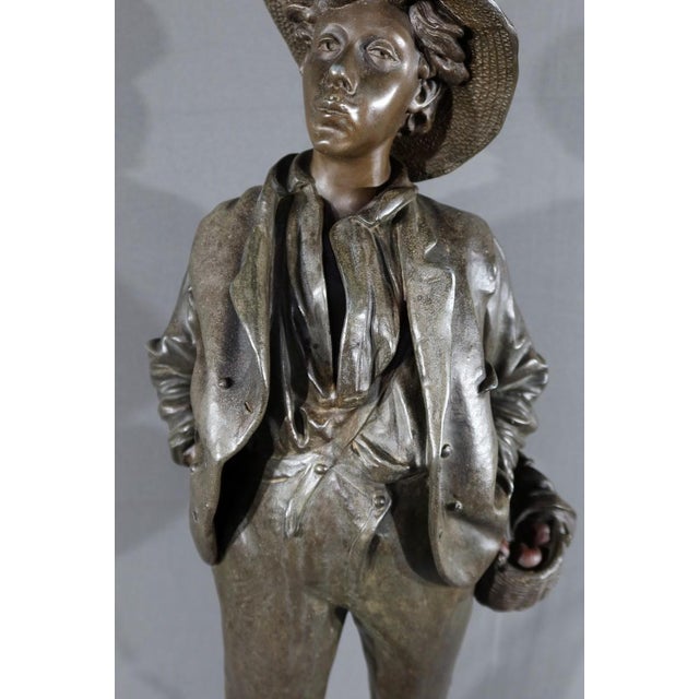 Henri Weiss, Male & Female Sculptures, Late 19th Century, Regula, Set of 2 For Sale - Image 11 of 18