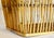 Large Mid Century Chinoiserie Natural Bamboo Basket For Sale - Image 6 of 12