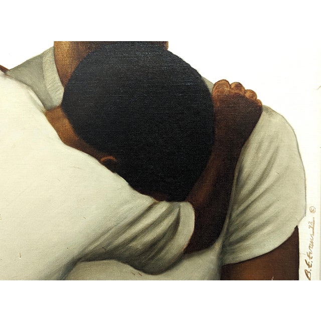 Buford Evans “God Save the Children” Early Figurative Portrait of an Anguished Black Man, 1972 For Sale - Image 10 of 11