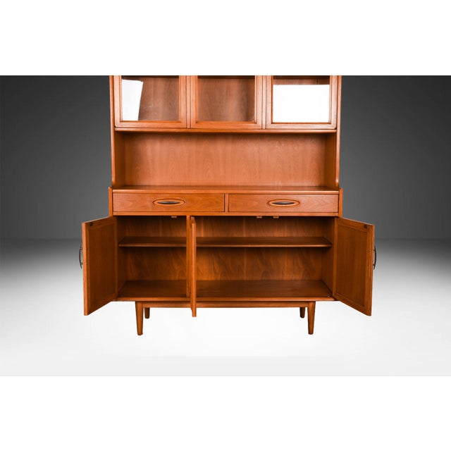Mid-Century Modern Mid-Century Modern Hutch China Cabinet Morganton Furniture CopenArt Line For Sale - Image 3 of 14