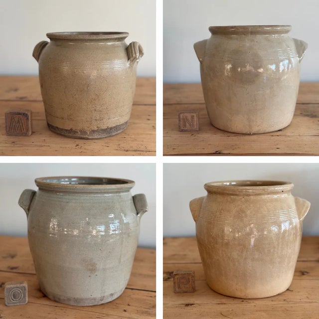 French Vintage French Confit Pots For Sale - Image 3 of 3