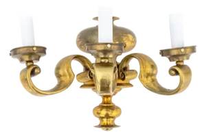 French Empire Style Bronze Three-Light Wall Sconce