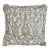 Turkish Ottoman Revival Decorative Pillow with Silver Embroidery, 1990 For Sale