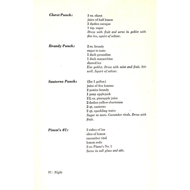 "The Stork Club Bar Book" 1946 Beebe, Lucius For Sale In New York - Image 6 of 6