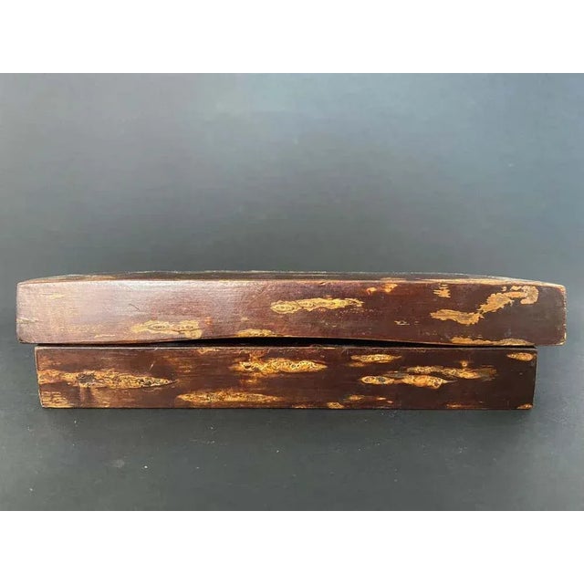 Japanese Box with Plant Design 20th Century, 1890s For Sale - Image 5 of 8