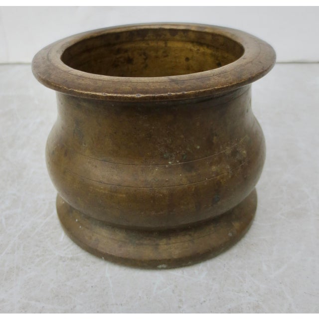 Late 19th Century Antique Bronze Mortar For Sale - Image 5 of 6