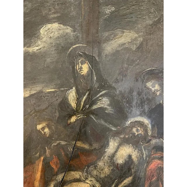 Deposition of Christ, 18th Century, Painting on Slate For Sale - Image 3 of 8