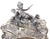 Gilded Age European Silver Rococo Jewelry Casket Topped With Angel Admiring Herself For Sale - Image 4 of 15