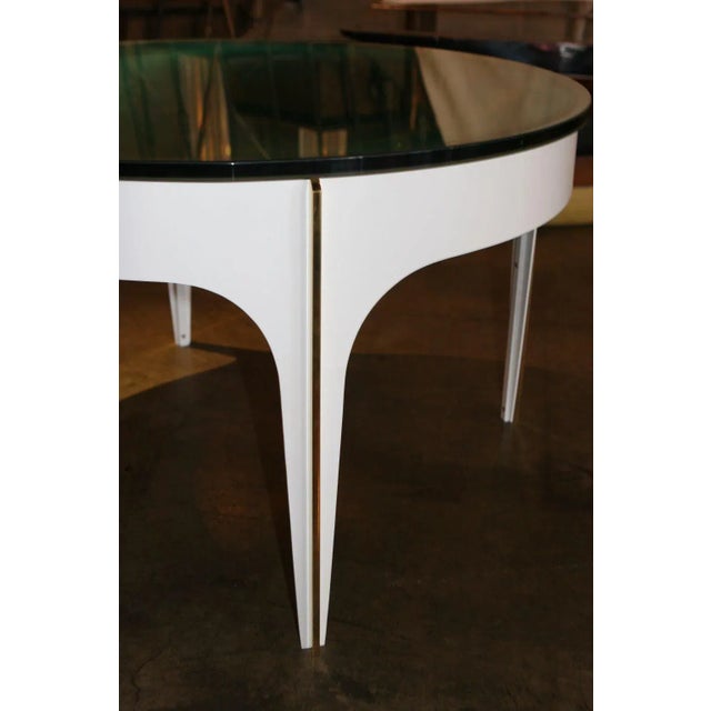 Ma+39's Custom Ivory Magnifying Lens Coffee Table For Sale - Image 4 of 7