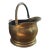 Antique English Brass Fireplace Coal Scuttle Bucket For Sale