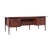 Alma Castilian Mid Century Walnut and Leather Executive Desk For Sale