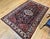Vintage Persian Bakhtiari Rug, Handwoven Wool, Floral Pattern, Navy & Ivory, 5x7 For Sale - Image 4 of 14