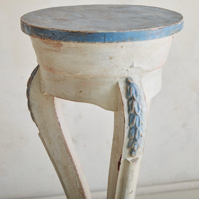 This elegantly proportioned 19th-century French pedestal embodies the ethos of Charles X, distinguished by its softer,...