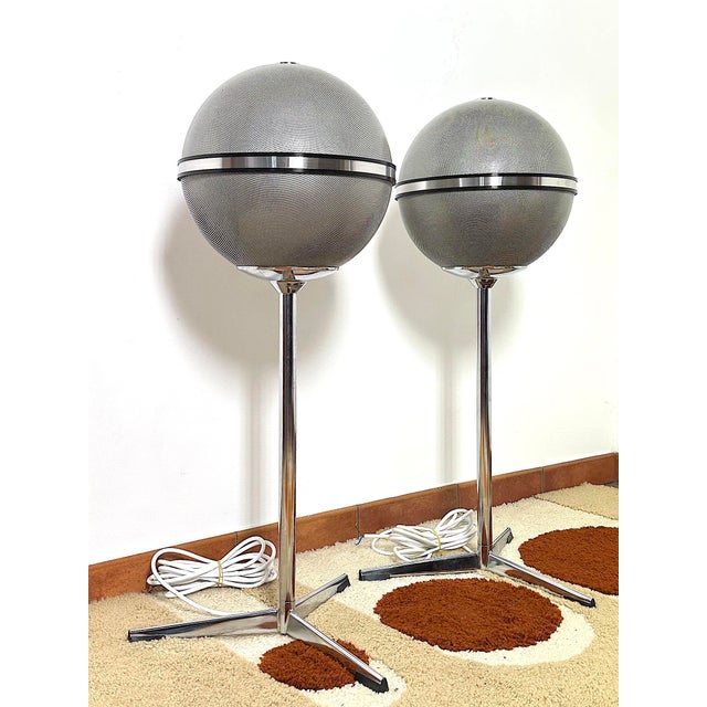 Gray Vintage Grey Audiorama 7000 Speakers from Grundig, Germany, 1970s, Set of 2 For Sale - Image 8 of 17