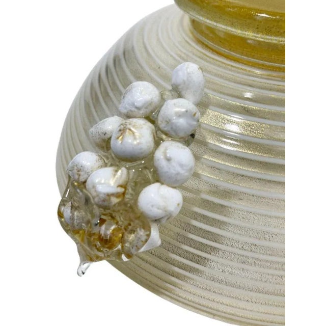 Murano Glass Bowl with Bunches of Grapes by Ercole Barovier & Toso, Italy For Sale - Image 6 of 10