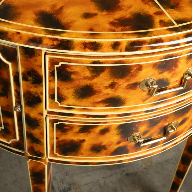 1980s Maitland Smith FAUX-Tortoise-Shell Console Table ‘Trompe L'oeil’ Masterpiece For Sale - Image 16 of 18