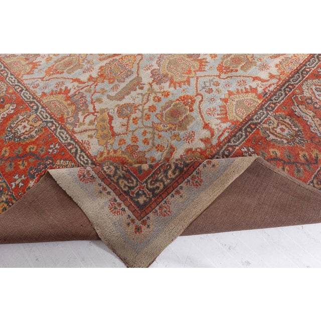 1900 - 1909 Antique English Wilton Wool Rug (Machine Made) For Sale - Image 5 of 9