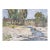 Ukrainian Impressionism Painting, Rural Landscape Oil on Cardboard, 1967 50-70 For Sale
