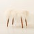 Danish Stool in Long Hair Sheepskin, 1970s For Sale - Image 4 of 7