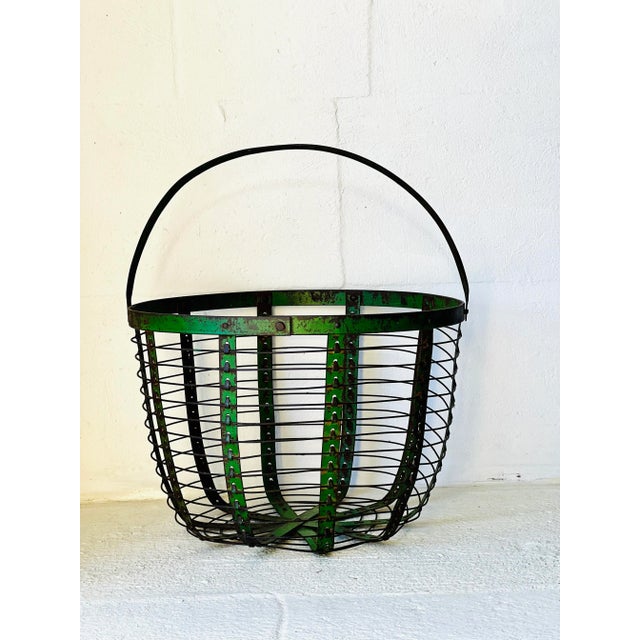 Metal Mesh Wire Basket, 1960 For Sale - Image 7 of 12