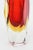 Vintage Murano Alessandro Mandruzzato Faceted Red, Yellow Sommerso Glass Vase For Sale - Image 9 of 12