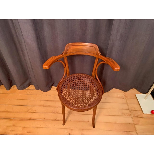 Brown Armchair No. 704 by Jakob and Josef Kohn, Austria, 1900s For Sale - Image 8 of 18