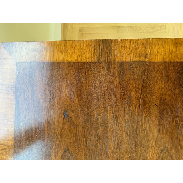 Vintage Mahogany Writing Desk With Clean Lines For Sale - Image 6 of 10