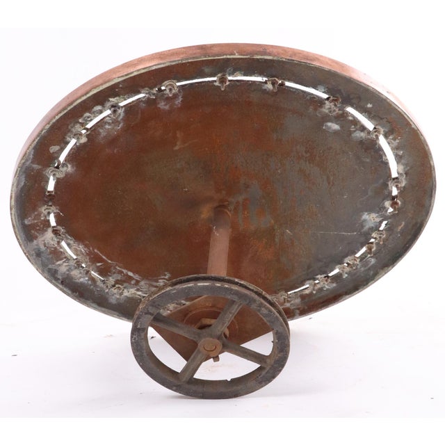 Early 20th Century Antique Mechanical Iron Elevator Floor Indicator Dial For Sale - Image 5 of 6