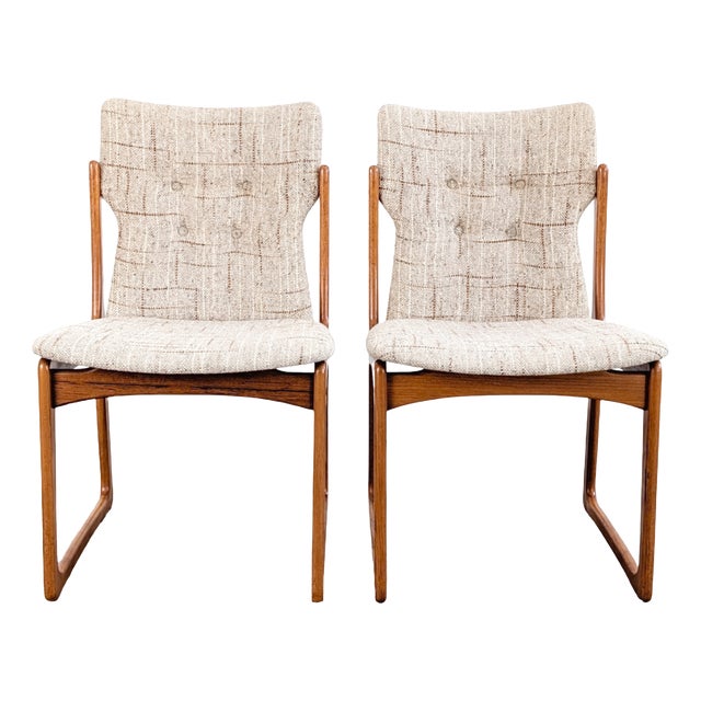 Vintage Danish Teak Chairs from Vamdrup Stolefabrik, Set of 2 For Sale