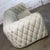Late 20th to Early 21st Century Modern Chesterfield Style Diamond Tucked Sofa With Beige Twill Fabric Style of Paola Navone For Sale - Image 13 of 18