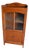 Antique Art Deco Oak Single-Door Display Cabinet For Sale