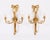This is a superb antique French set of four antique Louis XVI revival ormolu three-branch wall lights, circa 1870 in date....