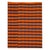 Galerie Shabab Collection Mid-20th Century Orange and Black Turkish Flat-Weave Kilim Room Size Accent Rug For Sale - Image 4 of 10