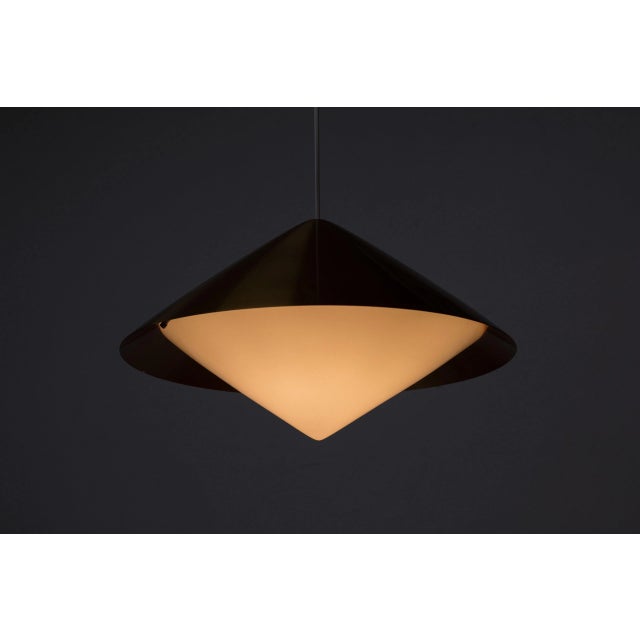 Copper Ceiling Lamp by Svea Winkler for Orno, 1960s For Sale - Image 6 of 8