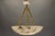 Large French Art Deco Alabaster Pendant Light with Brass Chain, 1920s For Sale - Image 18 of 18