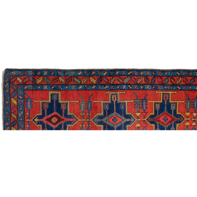 Textile Antique Northwest Persian Rug Runner - 3'4" X 14'2" For Sale - Image 7 of 12