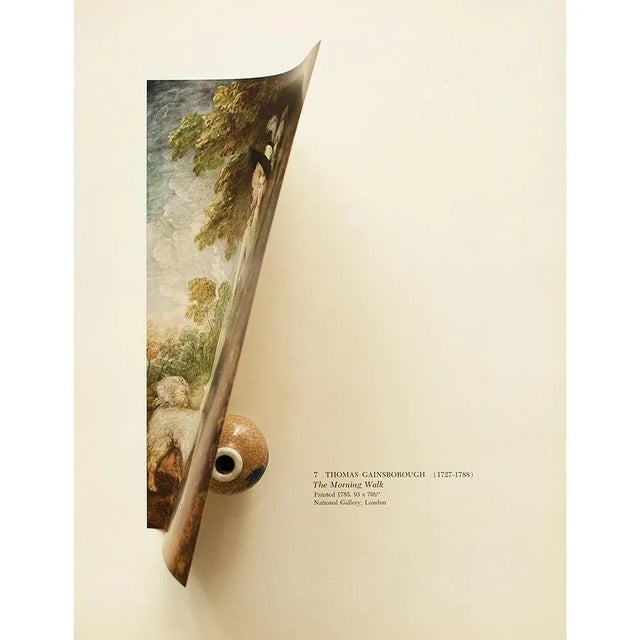 1956 After Thomas Gainsborough "The Morning Walk", Vintage Full-Color Print For Sale - Image 4 of 8