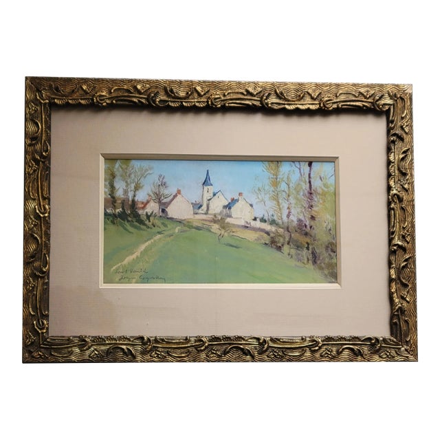 Jacques Coquillay (B. 1935, France), "Saint Bandol". Pastel on Board For Sale