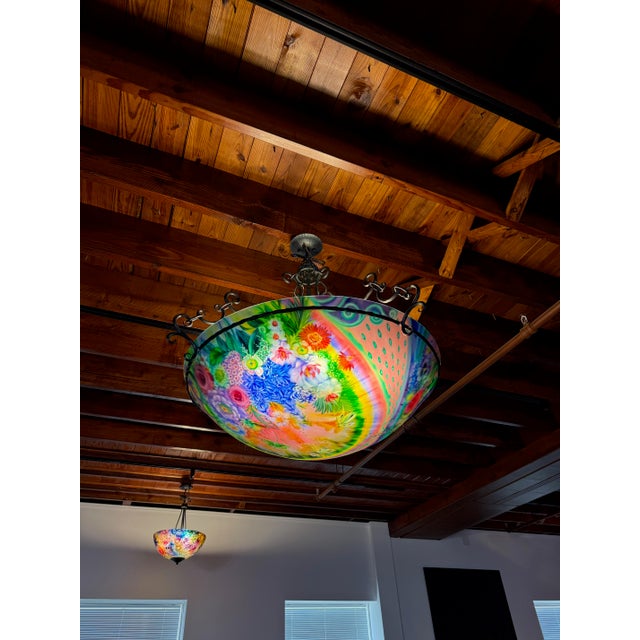Original Ulla Darni Signed Rainbow Chandelier For Sale - Image 11 of 16