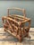 Late 20th Century Vintage Bamboo Newspaper Rack For Sale - Image 5 of 12