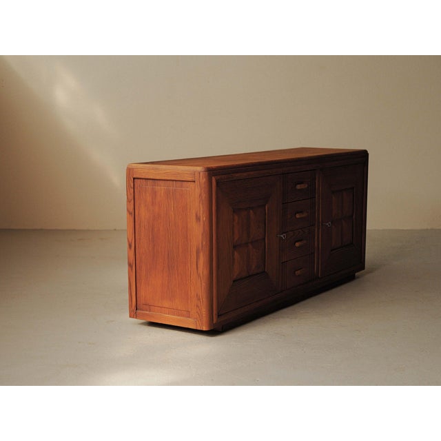 French Oak Sideboard, 1940 For Sale - Image 13 of 17