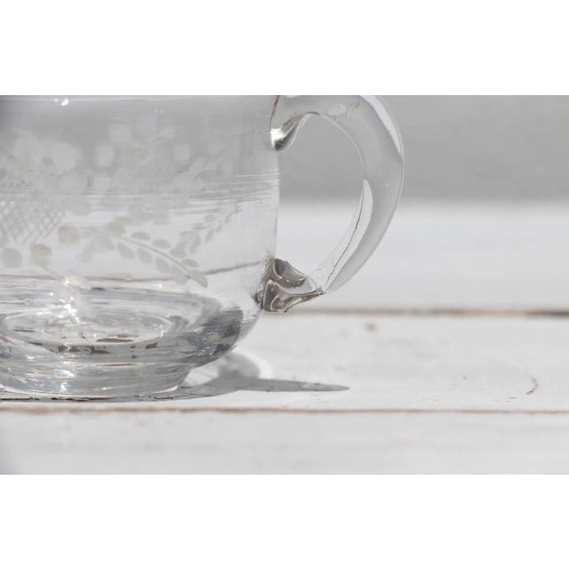 18th Century Antique Hand-Blown Glass Small Cup For Sale - Image 6 of 13